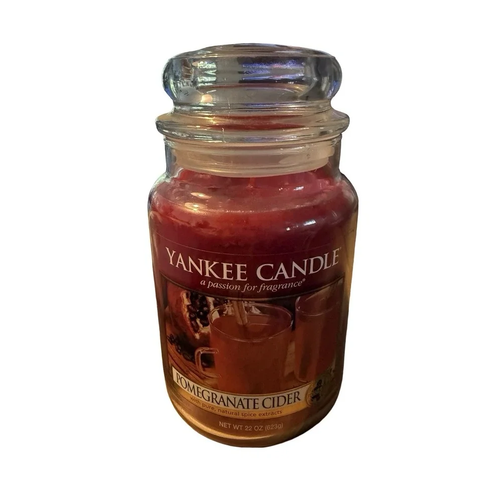 Yankee Candle 22 oz Single Wick Large Jar Scented Candle Pomegranate Cider